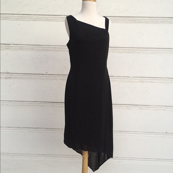 David Meister Dresses & Skirts - Asymmetrical David Meister Black Dress NWT
